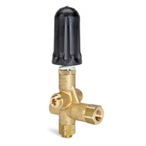 Cat Pumps 3/8" Regulator/Relief Valve, Brass, GPM Range: 2.5-10.5, PSI Range: 230-2300 Car Wash Superstore