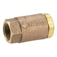 WATTS Check Valve: Single Flow, Inline Spring, Lead Free Cast Copper Silicon Alloy, FNPT, Viton Car Wash Superstore