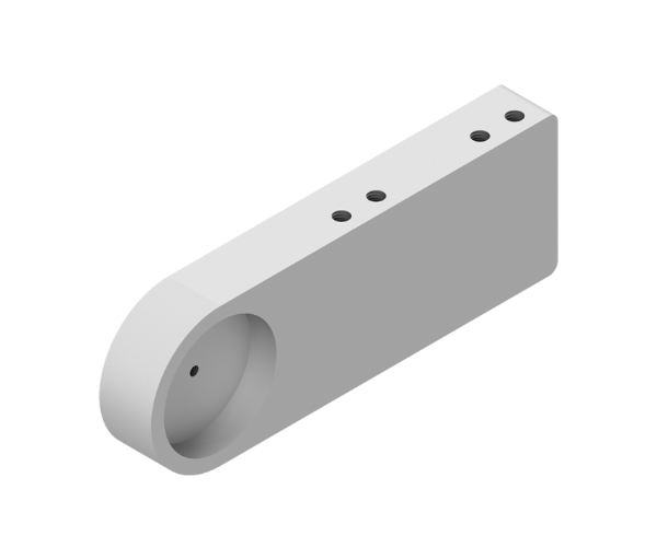 Motor City Wash Works WRAP 3" ALM BUMPER MOUNT 11-3/4 X 4 X 1-1/2 THK