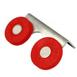 Hamel Manufacturing Stainless Steel Foam Brush Handle Holder with Red Rubber Wheel Grips Hamel Manufacturing