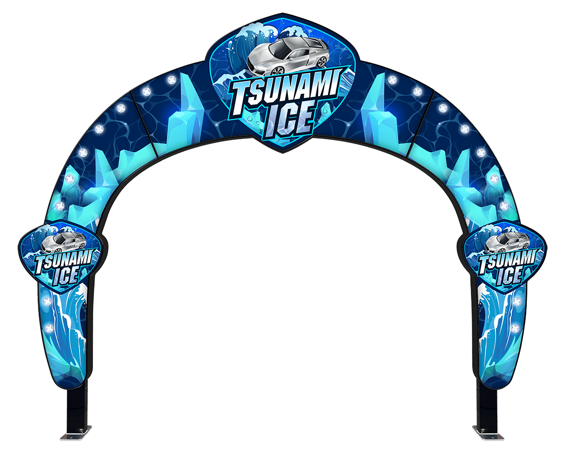 ABC Wash Systems Eclipse Arch Pro – Application Arch - Fully Illuminated Car Wash Superstore