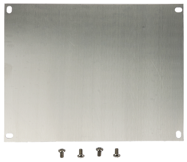 Aluminum back panel for Impact 10"x8" enclosure Includes Four Mounting Screws Car Wash Superstore