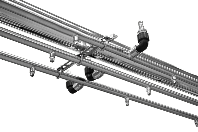 ABC WASH SYSTEMS
Round 3.5" OD Stainless Steel Arch with 3x (Three) Manifolds
- Dimensions: 127" W x 100" H
- Manifold 1: SINGLE Clear Coat,
Sealer Wax, or any name brand
Chemical Applicator - VJET 6506 -
65 degree spraying pattern 0.6
GPM at 40 P Car Wash Superstore