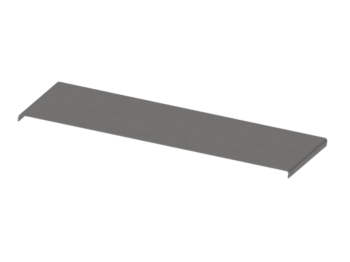 AVW Glide Plate, 30" Dual Belt, 58-1/4" Measured Nominal Length (61" Stretched) x 15" Wide, Middle Section, 3/16" Stainless Steel, Two Required to Cover 30" Belt Width, Price per Piece Car Wash Superstore
