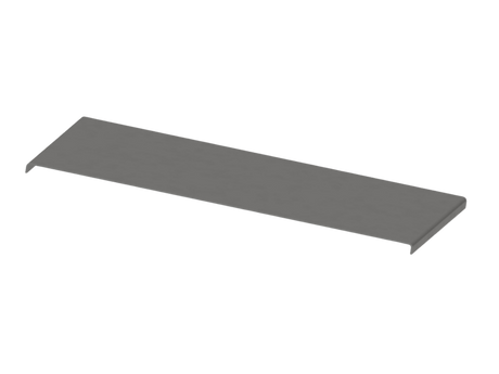 AVW Glide Plate, 30" Dual Belt, 58-1/4" Measured Nominal Length (61" Stretched) x 15" Wide, Middle Section, 3/16" Stainless Steel, Two Required to Cover 30" Belt Width, Price per Piece Car Wash Superstore