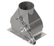 AVW Blower Pivoting Nozzle,Front-to-Back Pivot, for Plastic Blower Housing, SS (Air Control Panel required, not included) Car Wash Superstore