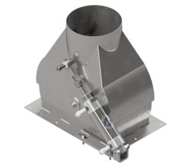 AVW Blower Pivoting Nozzle,Front-to-Back Pivot, for Plastic Blower Housing, SS (Air Control Panel required, not included) Car Wash Superstore
