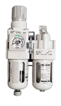 AVW Filter, Regulator, Lubricator-1/4", w/Built-In Pressure Gauge Car Wash Superstore