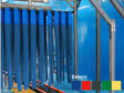AVW Mitter Curtain 4X79, MicroFiber (MC1E-04W79L-S-MFBR-BLK) 4"W x 79"Lg, EcoZite, Looped, with Spacer - Black Car Wash Superstore