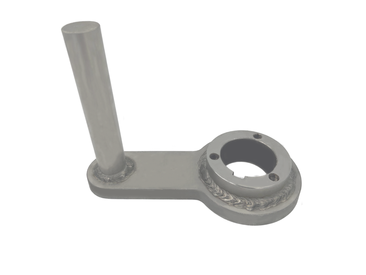 AVW Cam Arm, 5" Mitter Curtain (w/welded weld-on hub) Car Wash Superstore