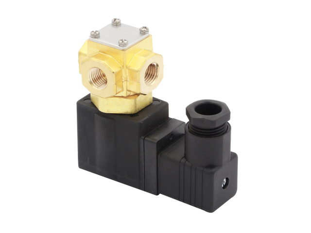 AVW Valve Assembly Solenoid 1/4" , 2.2 mm Orifice 0.17 CV with 1.2 MPa (145 psi) Differential Pressure Rating 110-120V, 50-60HZ, 9.5 VA UL/CSA Coil With Cable Connector, Less Cord Car Wash Superstore