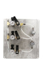 AVW Retract and Dual Air Assist Kit, includes (2) Air Cylinders and Wrap Air Assist Panel with (3) 3-way Valves and Regulators, Two for Assist and One for Retract, with Shuttle Valves for Each Wrap Car Wash Superstore