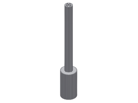 AVW Core Only (WA1M-72-510-5220-CORE), 5"/10" Core Dia. x 72"H (52/20), for Wrap and Van High Side Washer, Aluminum, per core) Car Wash Superstore