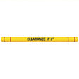 Clearance Bar Yellow 7" Outside Dia. x 80" Long with Lettering Kit and Hardware Car Wash Superstore