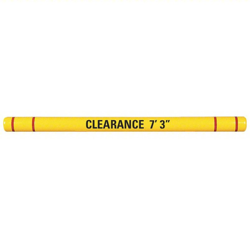 Clearance Bar Yellow 7" Outside Dia. x 80" Long with Lettering Kit and Hardware Car Wash Superstore