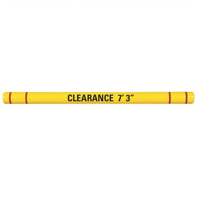 Clearance Bar Yellow 7" Outside Dia. x 80" Long with Lettering Kit and Hardware Car Wash Superstore