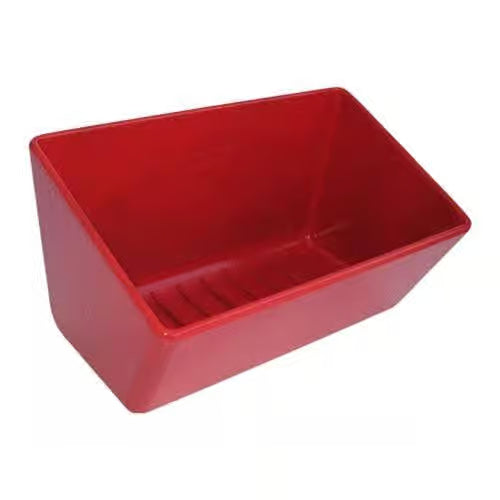 Hamel Manufacturing Red Polyethylene 9'' x 11'' Foamy Brush Bucket Hamel Manufacturing