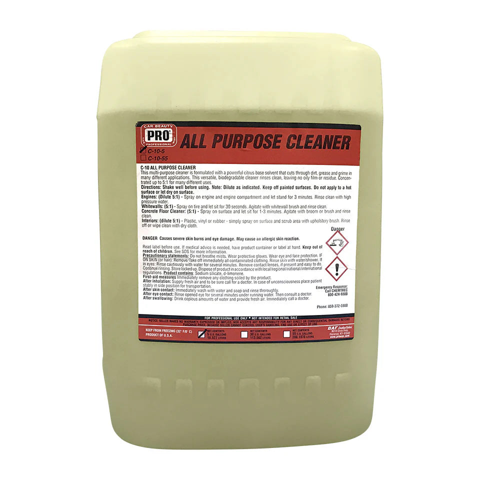 Pro ALL PURPOSE CLEANER, 5 Gallon Car Wash Superstore