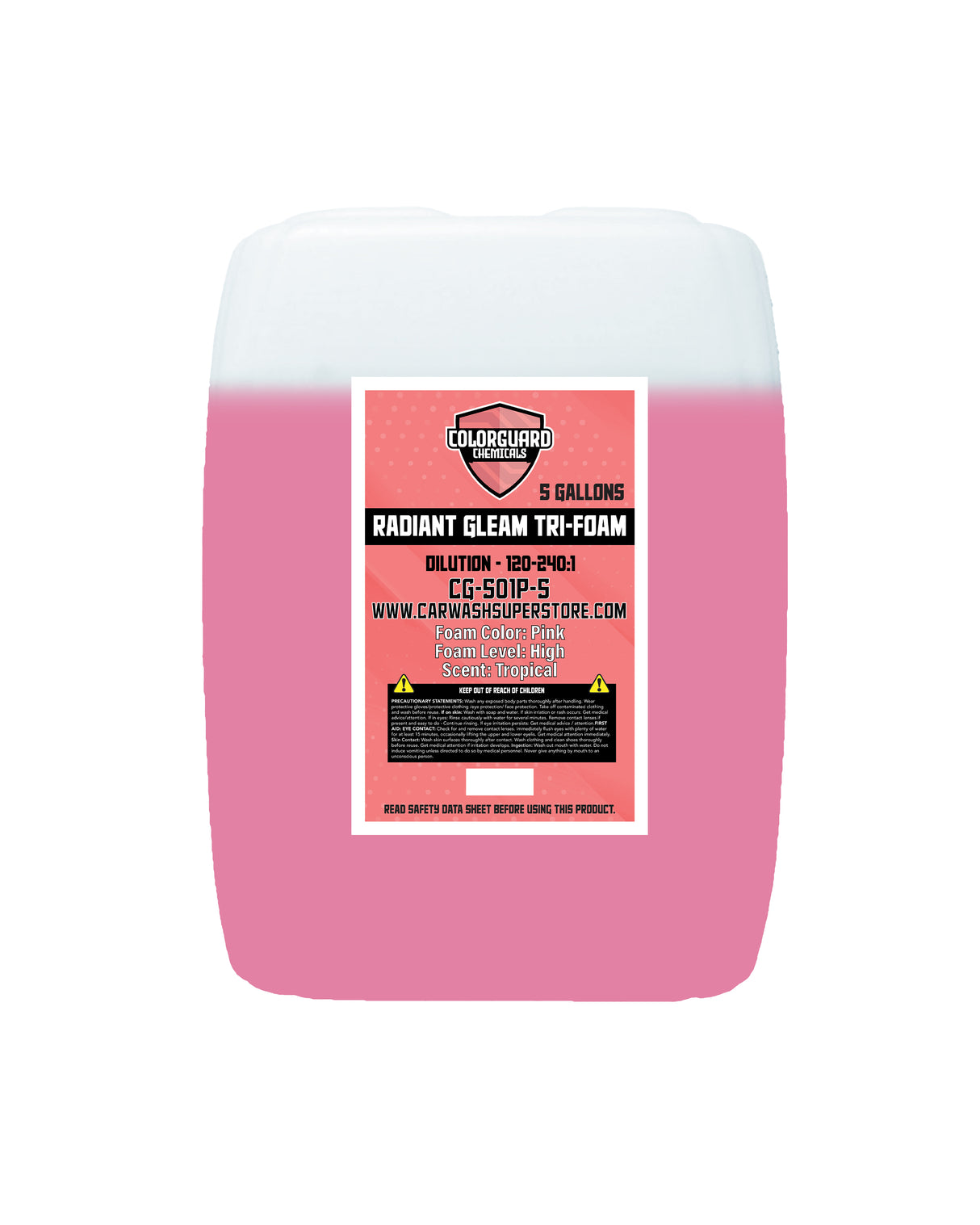 ColorGuard Pink Radiant Gleam Tri-Foam (5 Gallons) ColorGuard