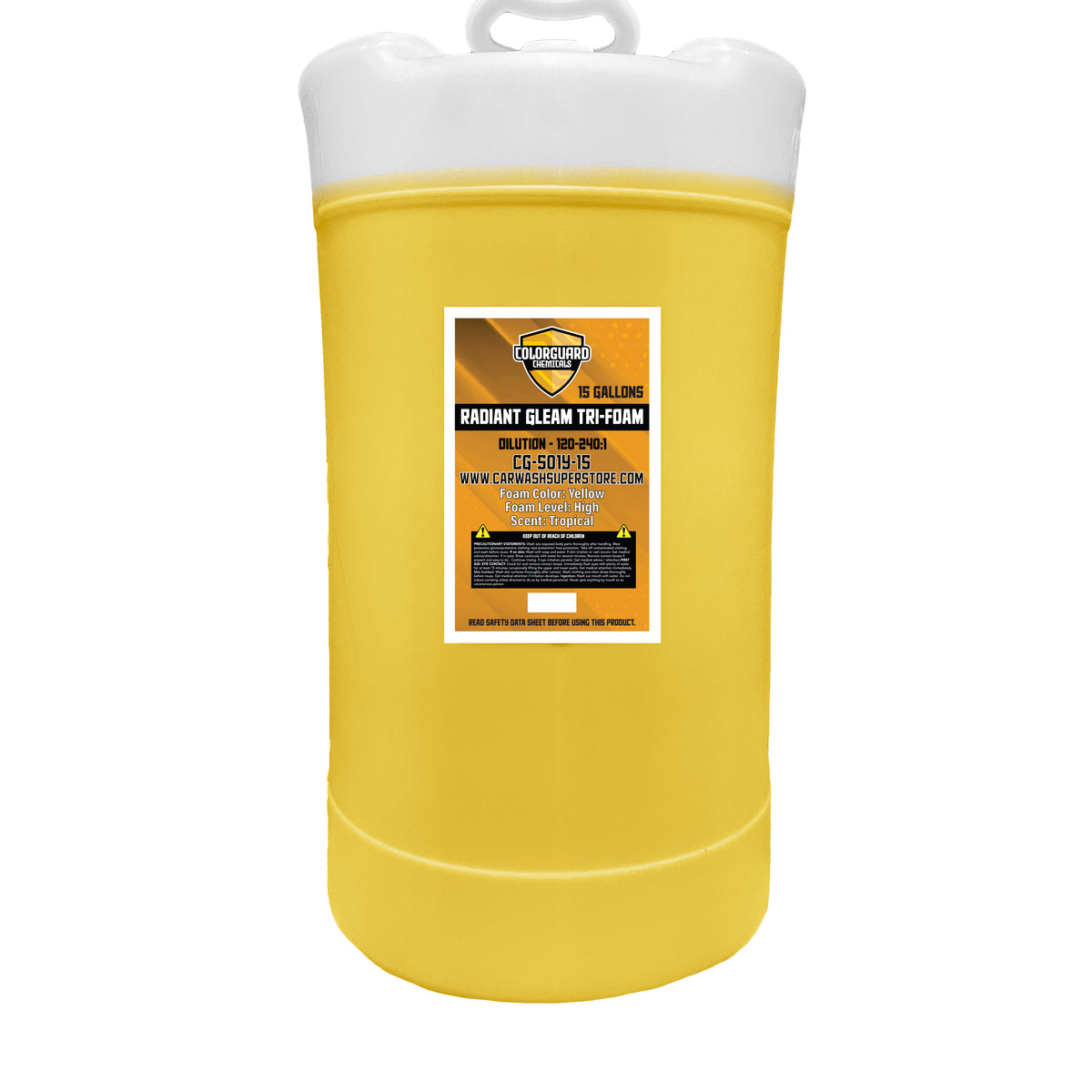 ColorGuard Yellow Radiant Gleam Tri-Foam (15 Gallons) – Car Wash Superstore