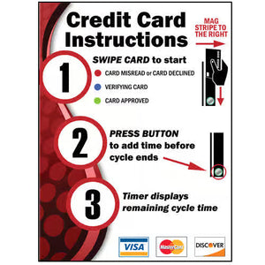 CryptoPay Polystyrene Count Down Timer Instructional Sign CryptoPay