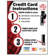 CryptoPay Polystyrene Count Up Timer Instructional Sign CryptoPay