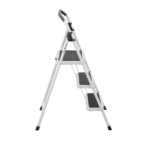 3-Step Compact Steel Step Stool, 225 lbs. Load Capacity Type II Duty Rating  (9ft. Reach Height) Car Wash Superstore