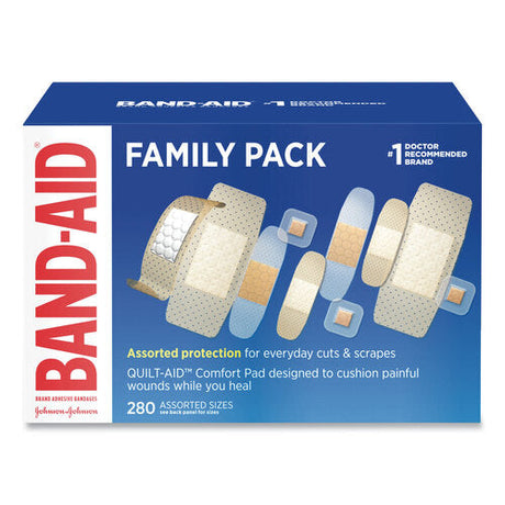 BAND-AID Sheer and Clear Adhesive Bandages, Assorted Sizes, 280/Box Car Wash Superstore