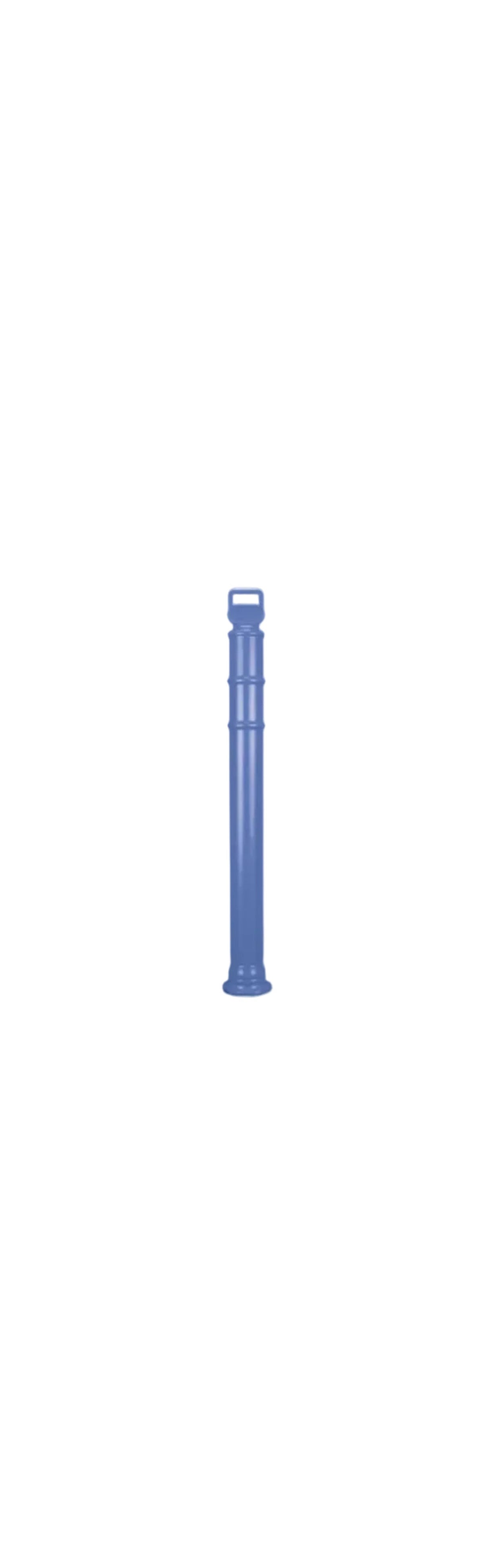 45'' EZ Grab Flared Blue Post - No Collars Car Wash Superstore