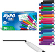 36ct Assorted Fine Tip Dry Erase Markers Car Wash Superstore
