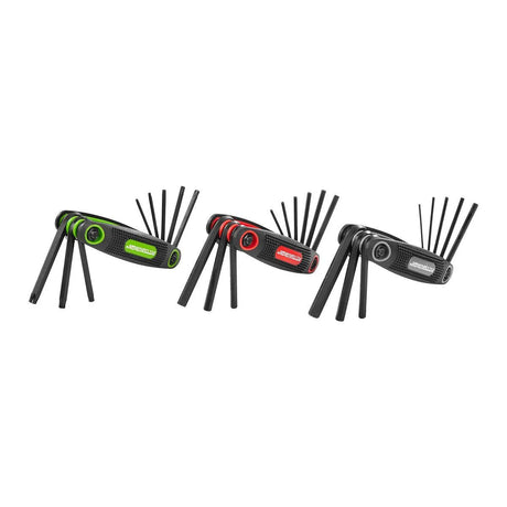 SAE/Metric/Star Folding Hex Key Set, 3 Piece Car Wash Superstore