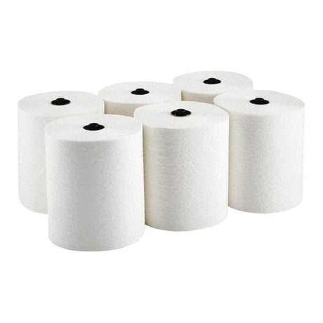 GEORGIA-PACIFIC Paper Towel Roll: White, 8 in Roll Wd, 700 ft Roll Lg, Continuous Sheet Lg, 6 PK Car Wash Superstore