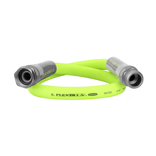 Flexzilla Garden Lead-In Hose 5/8 in. x 3 ft., Heavy Duty, Lightweight, Durable, ZillaGreen - Car Wash Superstore
