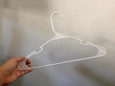 Clothing Hangers, 15 Pack, White, Durable Plastic Car Wash Superstore