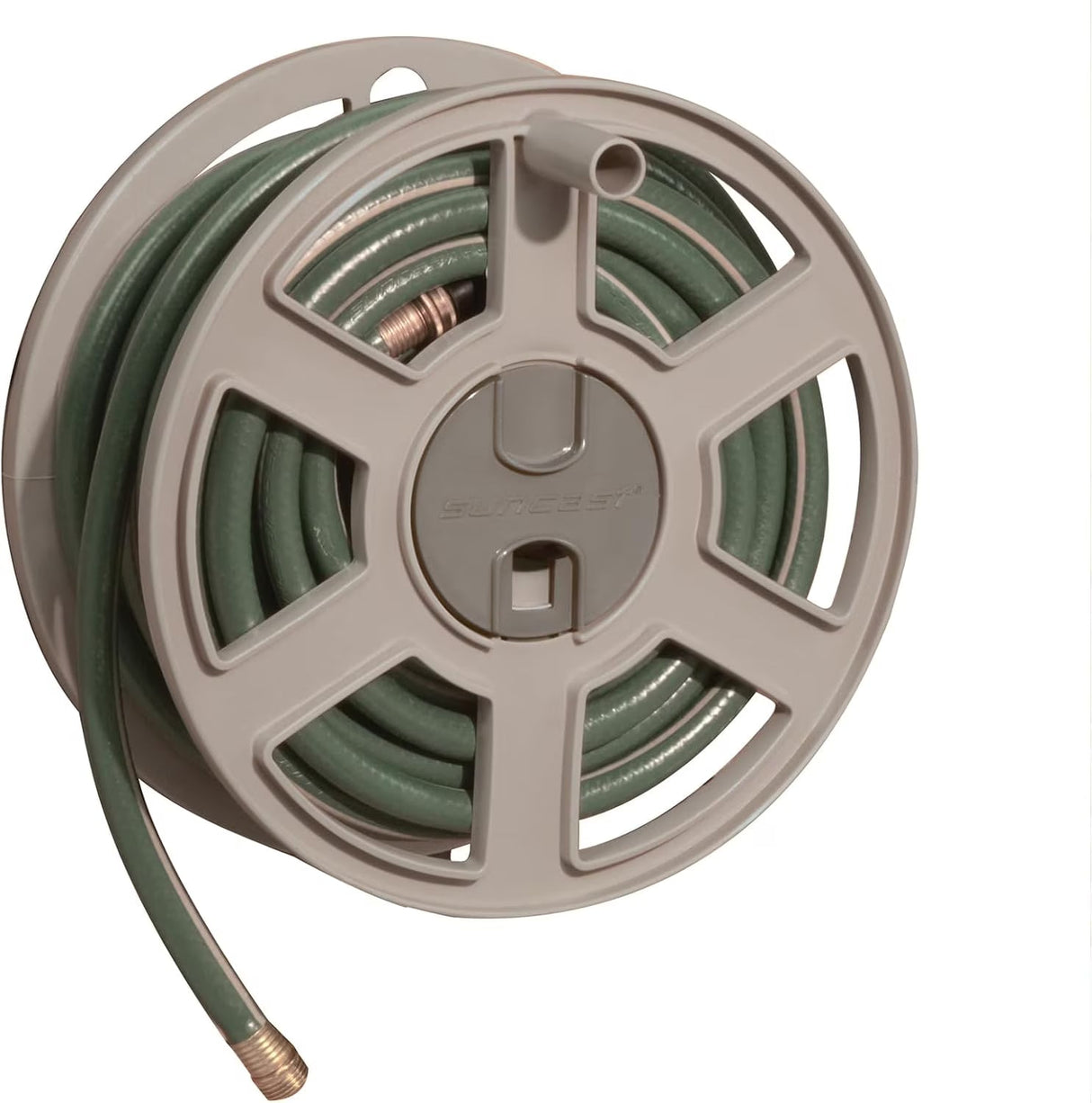 100 Ft. Wall Mount Hose Reel Side Wind, Taupe (Open Box) Car Wash Superstore