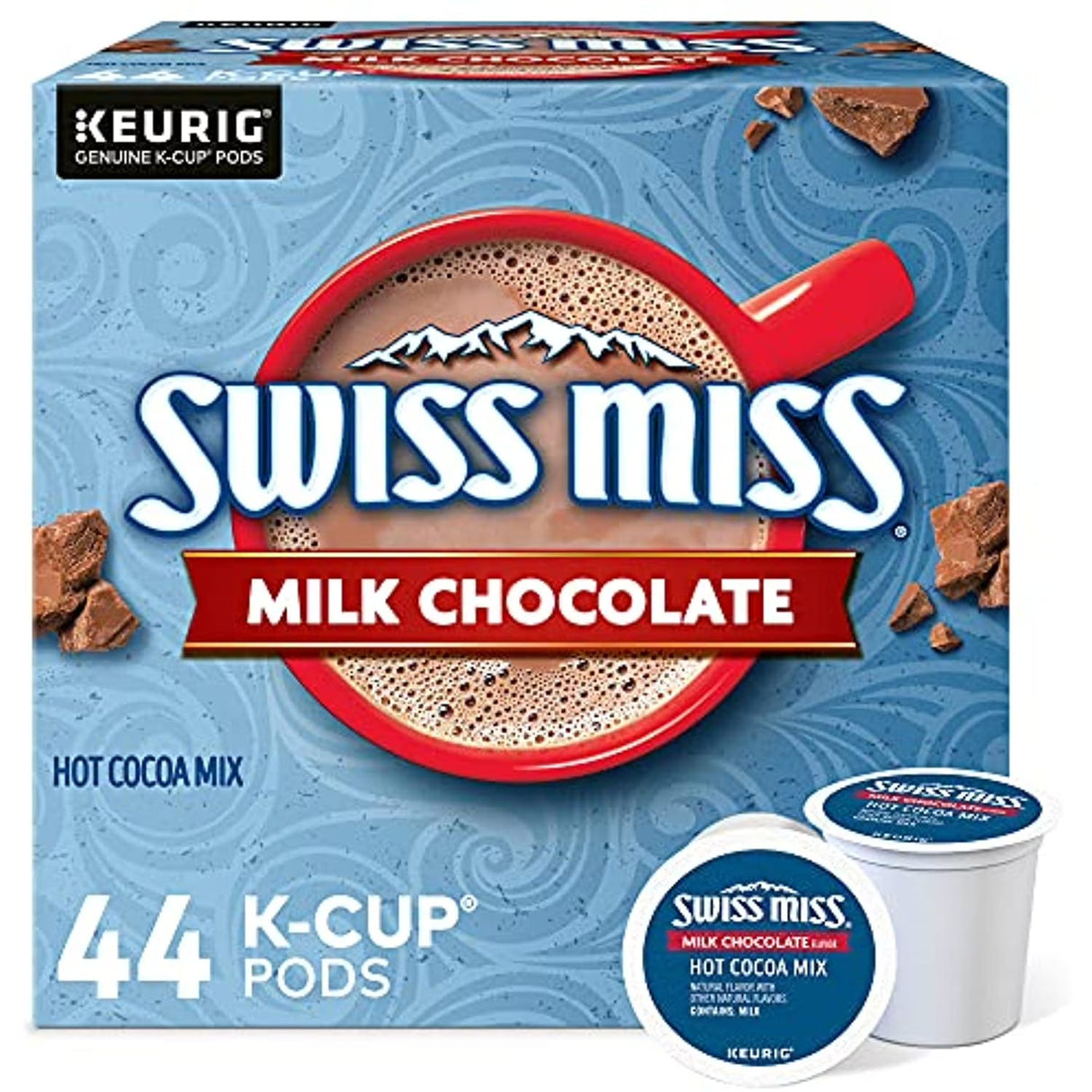 Swiss Miss Milk Chocolate Hot Cocoa, Keurig Single-Serve K-Cup Pods, 44 Count Car Wash Superstore