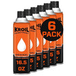 Kroil Original Penetrating Oil (Aerosol Spray-16.5oz Can-Case of 6) | Penetrant for Rusted Bolts, Metal, Hinges, Chains, Moving Parts | Rust, Corrosion Inhibitor (AZKS162C6) Car Wash Superstore