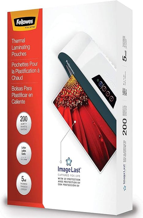 Thermal Laminating Pouches, ImageLast, Jam Free, Letter Size, 5 Mil, 200 Pack (5245301) Car Wash Superstore