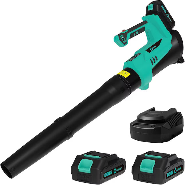 Handheld Cordless Electric Leaf Blower , 20-volt Max 200-CFM 90-MPH Handheld Cordless Electric Leaf Blower 2 Ah (Battery & Charger Included) Car Wash Superstore