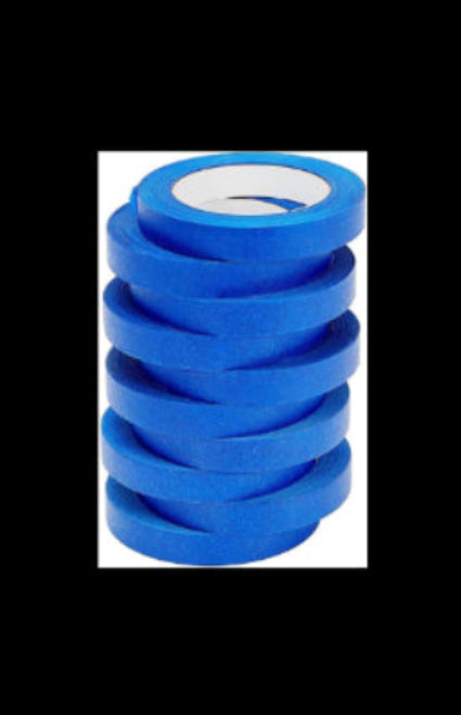 10 Pack Blue Painters Tape 3/4 inch, Blue Masking Tape Bulk Multi Pack, 0.75 inch x 55 Yards x 10 Rolls (550 Total Yards) Car Wash Superstore