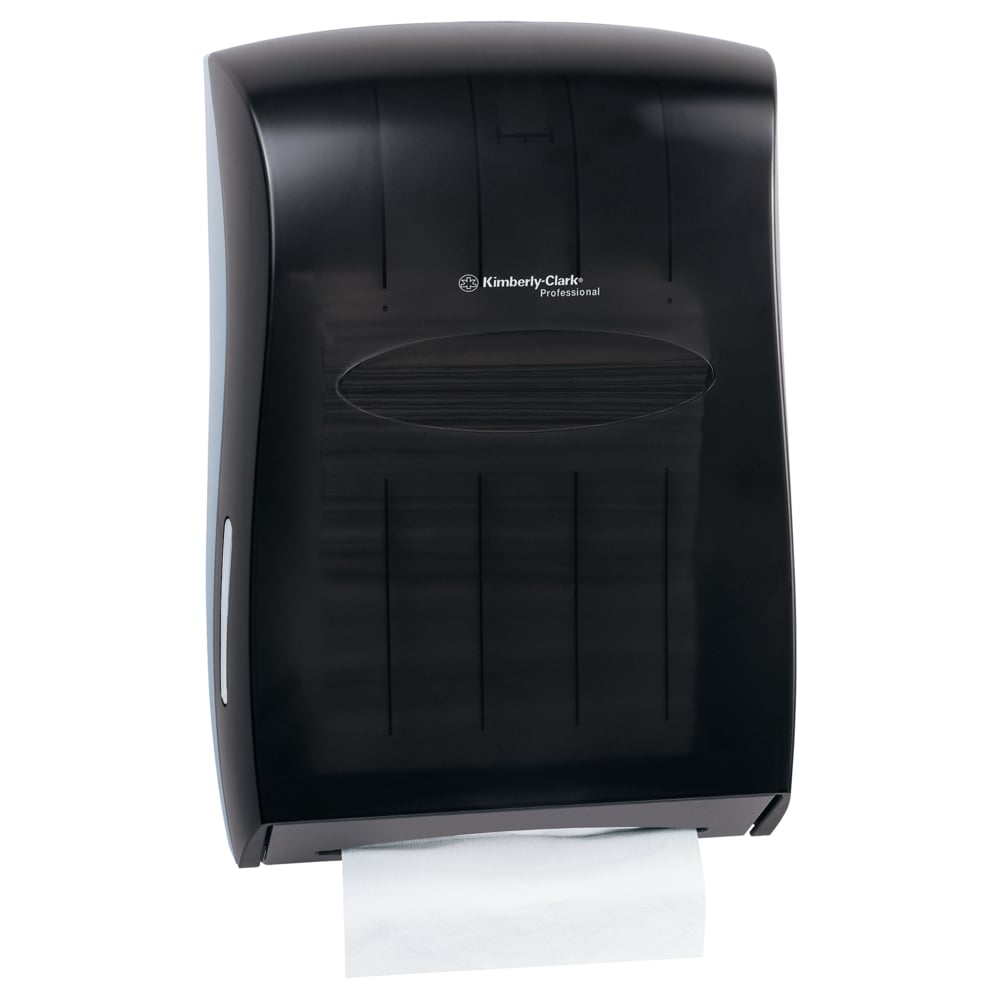 Folded Towel Dispenser - Plastic, Smoke, Dispenses C-Fold or Multi-Fold towels, 19"x 13" x 6", Wall Mount Car Wash Superstore