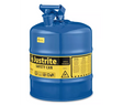 Safety Can: For Use With Flammables, 5 gal Capacity, Powder Coated Steel, BLUE Car Wash Superstore