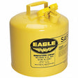 Safety Can: For Use With Flammables, 5 gal Capacity, Powder Coated Steel, YELLOW Car Wash Superstore