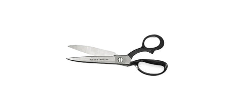 Carpet Shears: Right-Hand, 10 in Overall Lg, Straight, Steel, Pointed, Black Car Wash Superstore