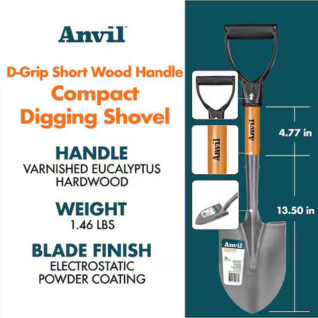 Digging Shovel D-Handle  18" Car Wash Superstore