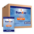Sun X 50 SPF Broad Spectrum Sunscreen Packets - Bulk Pack of 300 Paraben, Oxybenzone, Octinoxate, & Oil Free Sunscreen Car Wash Superstore
