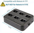 Retevis H-777 H-777H Six-Way Charger Compatible with Retevis H-777 H-777H H777D Baofeng BF-888S BF-88ST (Not for H-777S) Two Way Radio and Battery, Multi Unit Walkie Talkie Charger (1 Pack) Car Wash Superstore