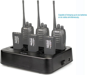 Retevis H-777 H-777H Six-Way Charger Compatible with Retevis H-777 H-777H H777D Baofeng BF-888S BF-88ST (Not for H-777S) Two Way Radio and Battery, Multi Unit Walkie Talkie Charger (1 Pack) Car Wash Superstore