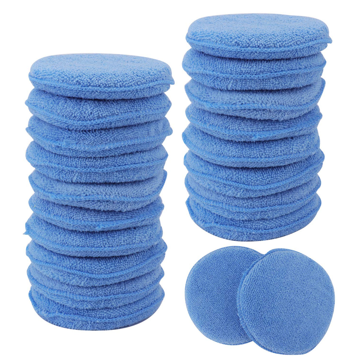 Fasmov Microfiber Applicator Pads Wax Applicator-20 Pack, Blue Car Wash Superstore