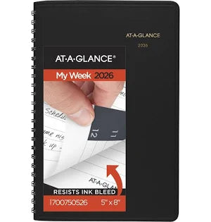 Weekly Planner - Hourly Schedule 6.4"x8.5", 30-Minites Appointment Book(Jan 2025 - Dec 2025), Hourly, Weekly & Monthly Vegan Leather Cover Planner 2025 Car Wash Superstore